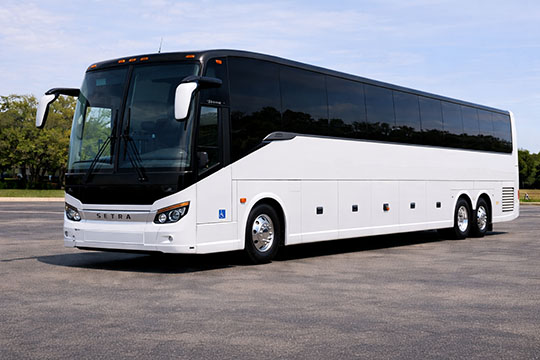 56-passenger charter bus available for charter in Kennewick, WA